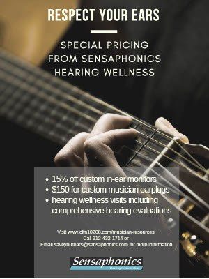CFM Partners with World Renowned Audiologist Dr. Michael Santucci and Sensaphonics to Protect Musicians Hearing Health